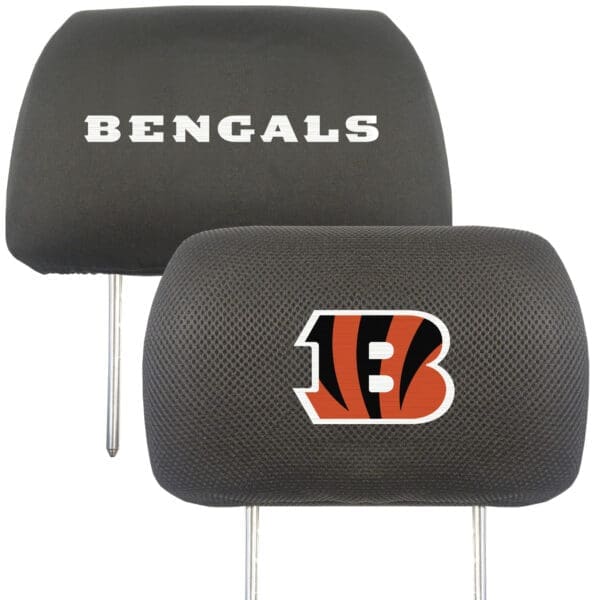 Cincinnati Bengals Embroidered Head Rest Cover Set 2 Pieces 1