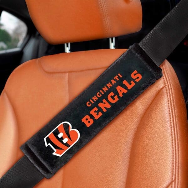 Cincinnati Bengals Embroidered Seatbelt Pad 2 Pieces 1 scaled