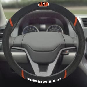 Cincinnati Bengals Embroidered Steering Wheel Cover
