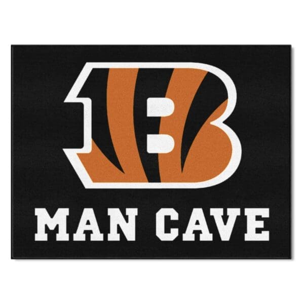 Cincinnati Bengals Man Cave All Star Rug 34 in. x 42.5 in 1 scaled