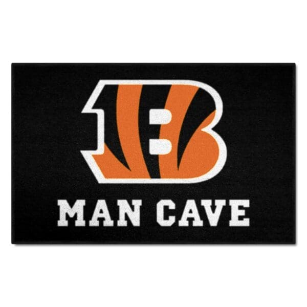 Cincinnati Bengals Man Cave Starter Mat Accent Rug 19in. x 30in 1 scaled