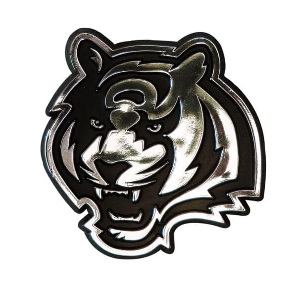 Cincinnati Bengals Molded Chrome Plastic Emblem 1