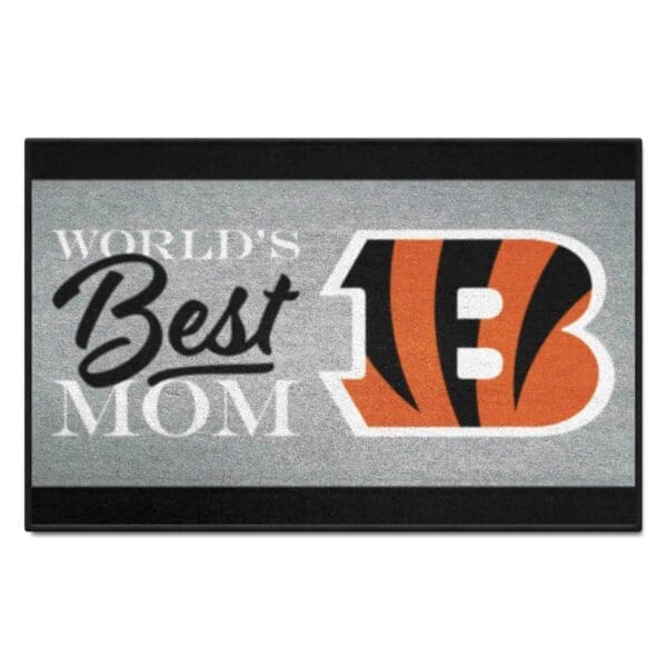 Cincinnati Bengals Worlds Best Mom Starter Mat Accent Rug 19in. x 30in 1 scaled
