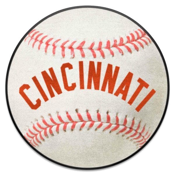 Cincinnati Reds Baseball Rug 27in. Diameter1967 1 scaled