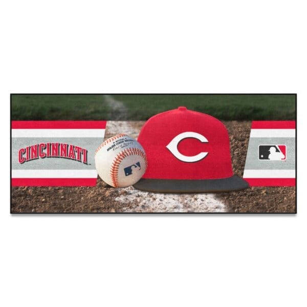 Cincinnati Reds Baseball Runner Rug 30in. x 72in 1 1 scaled