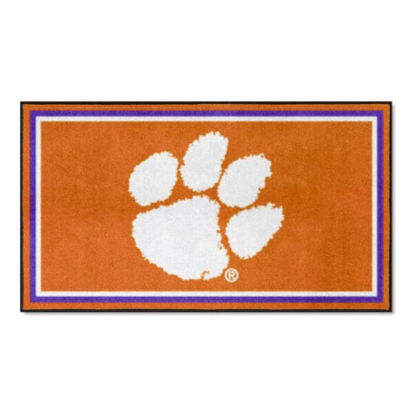 Clemson Tigers 3ft. x 5ft. Plush Area Rug 1 scaled