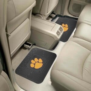 Clemson Tigers Back Seat Car Utility Mats - 2 Piece Set