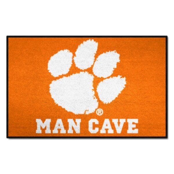 Clemson Tigers Man Cave Starter Mat Accent Rug 19in. x 30in 1 scaled