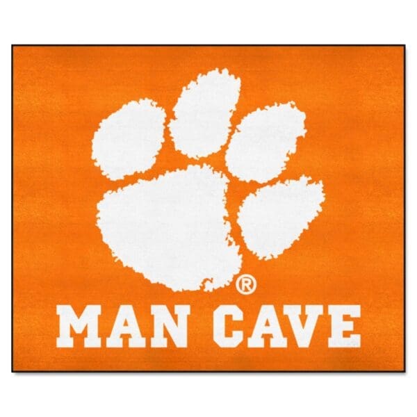 Clemson Tigers Man Cave Tailgater Rug 5ft. x 6ft 1 scaled
