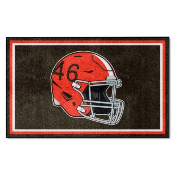 Cleveland Browns 4ft. x 6ft. Plush Area Rug 1 scaled