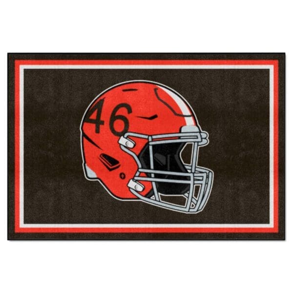 Cleveland Browns 5ft. x 8 ft. Plush Area Rug 1 scaled