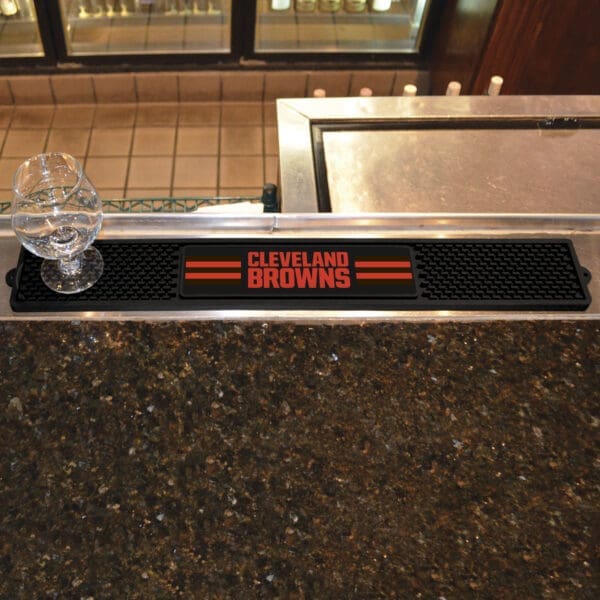 Cleveland Browns Bar Drink Mat - 3.25in. x 24in.