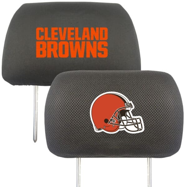 Cleveland Browns Embroidered Head Rest Cover Set 2 Pieces 1
