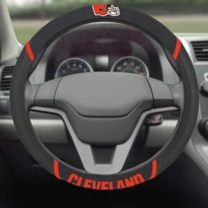 Cleveland Browns Embroidered Steering Wheel Cover
