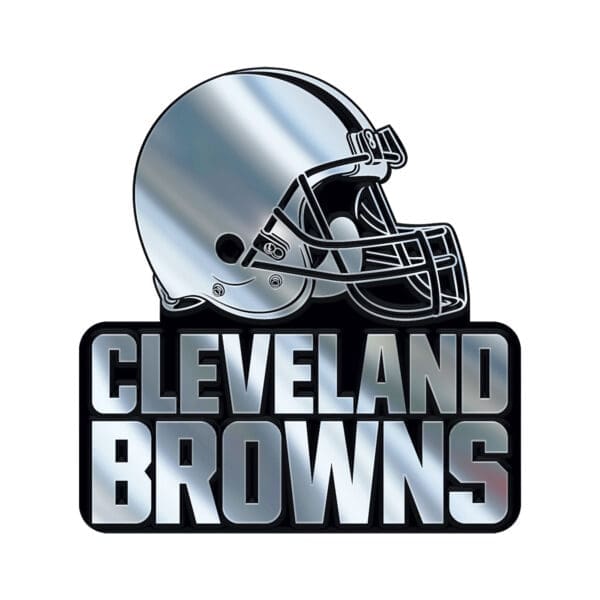 Cleveland Browns Molded Chrome Plastic Emblem 1