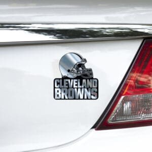 Cleveland Browns Molded Chrome Plastic Emblem