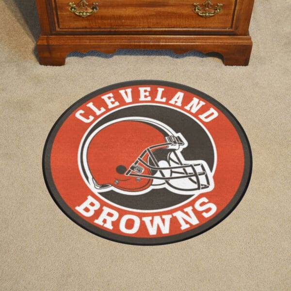 Cleveland Browns Roundel Rug - 27in. Diameter