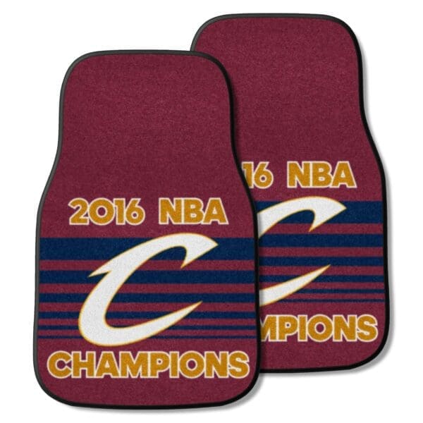 Cleveland Cavaliers 2016 NBA Champions Front Carpet Car Mat Set 2 Pieces 20909 1 scaled