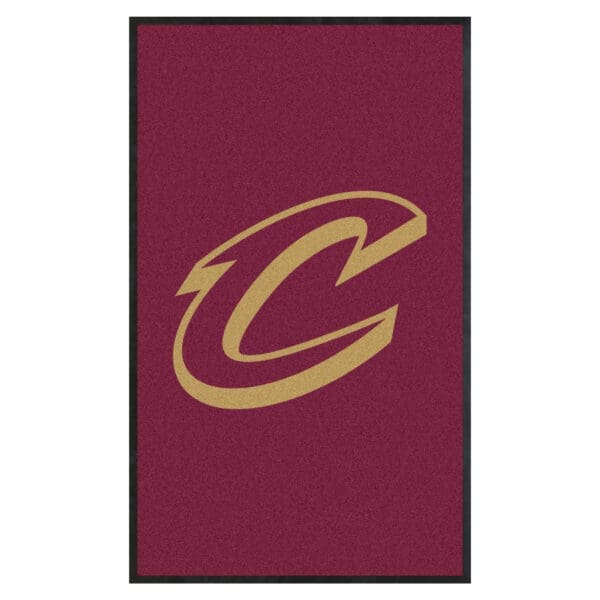 Cleveland Cavaliers 3X5 High Traffic Mat with Durable Rubber Backing Portrait Orientation 9906 1