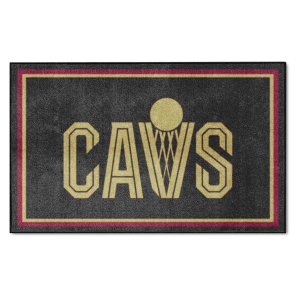 Cleveland Cavaliers 4ft. x 6ft. Plush Area Rug 36910 1 scaled