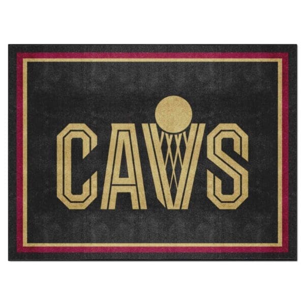 Cleveland Cavaliers 8ft. x 10 ft. Plush Area Rug 36912 1 scaled