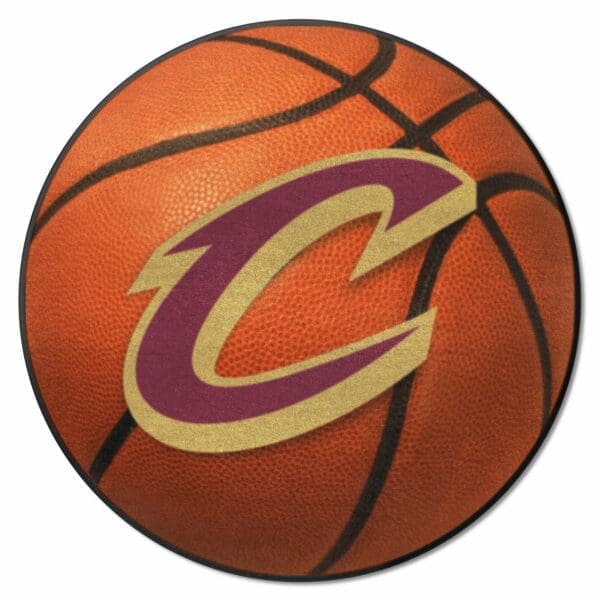 Cleveland Cavaliers Basketball Rug 27in. Diameter 10217 1 scaled