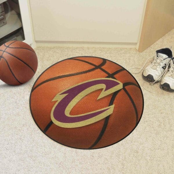 Cleveland Cavaliers Basketball Rug - 27in. Diameter-10217