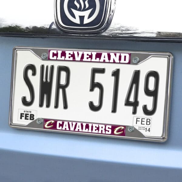 Cleveland Cavaliers Chrome Metal License Plate Frame
