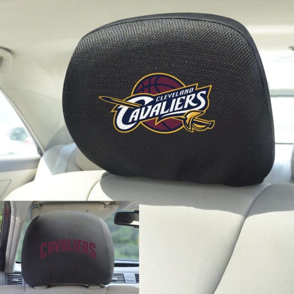 Cleveland Cavaliers Embroidered Head Rest Cover Set - 2 Pieces-17204