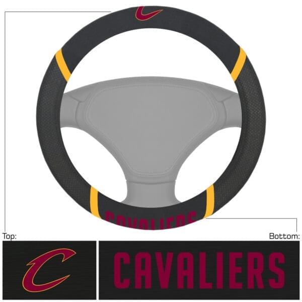 Cleveland Cavaliers Embroidered Steering Wheel Cover 17205 1