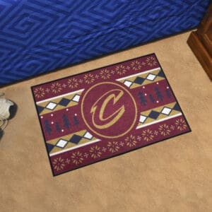 Cleveland Cavaliers Holiday Sweater Starter Mat Accent Rug - 19in. x 30in.-26820