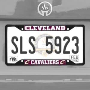 Cleveland Cavaliers Metal License Plate Frame Black Finish-31328