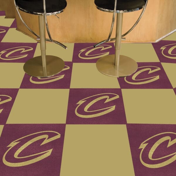 Cleveland Cavaliers Team Carpet Tiles - 45 Sq Ft.-9236