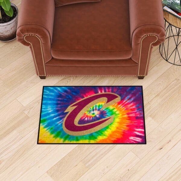 Cleveland Cavaliers Tie Dye Starter Mat Accent Rug - 19in. x 30in.-34377