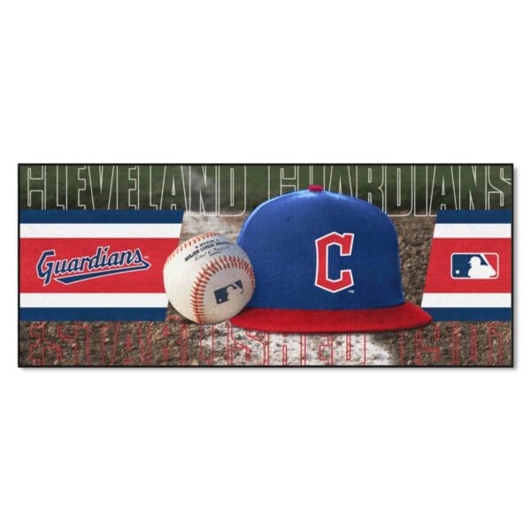 Cleveland Guardians Baseball Runner Rug 30in. x 72in 1 scaled