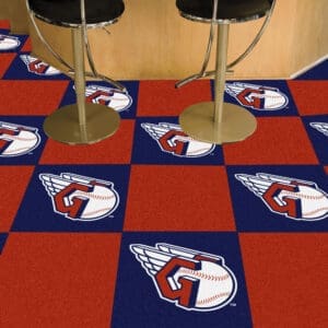 Cleveland Guardians Team Carpet Tiles - 45 Sq Ft.