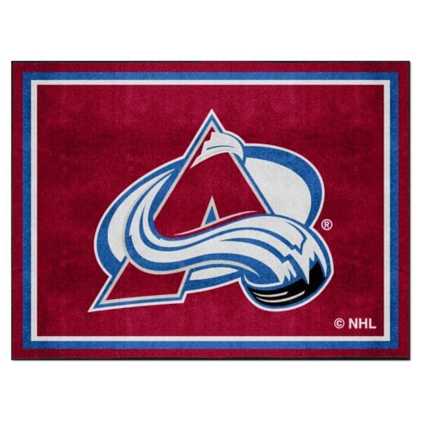 Colorado Avalanche 8ft. x 10 ft. Plush Area Rug 17508 1 scaled