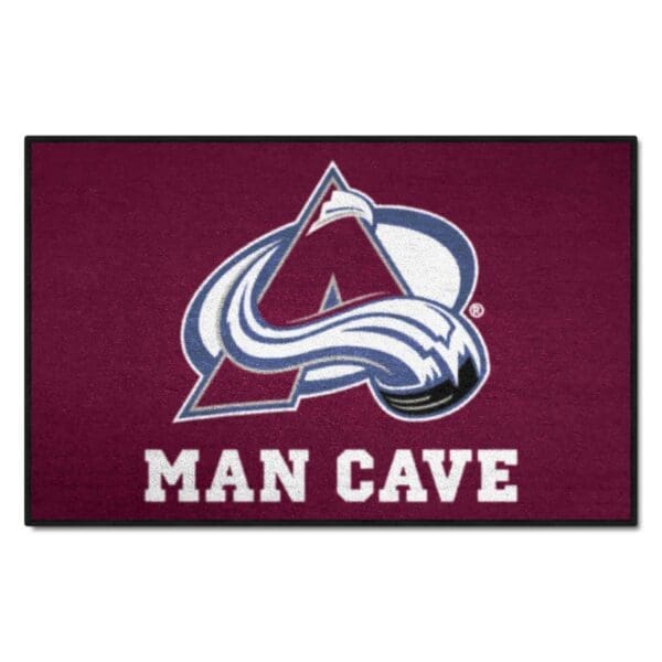 Colorado Avalanche Man Cave Starter Mat Accent Rug 19in. x 30in. 14414 1 scaled