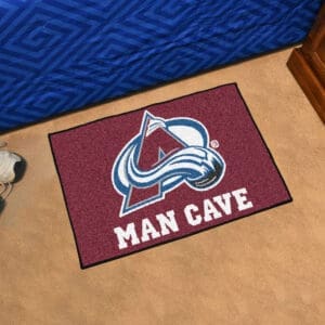 Colorado Avalanche Man Cave Starter Mat Accent Rug - 19in. x 30in.-14414