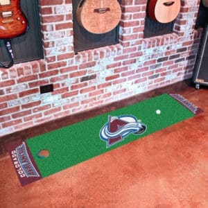 Colorado Avalanche Putting Green Mat - 1.5ft. x 6ft.-10619