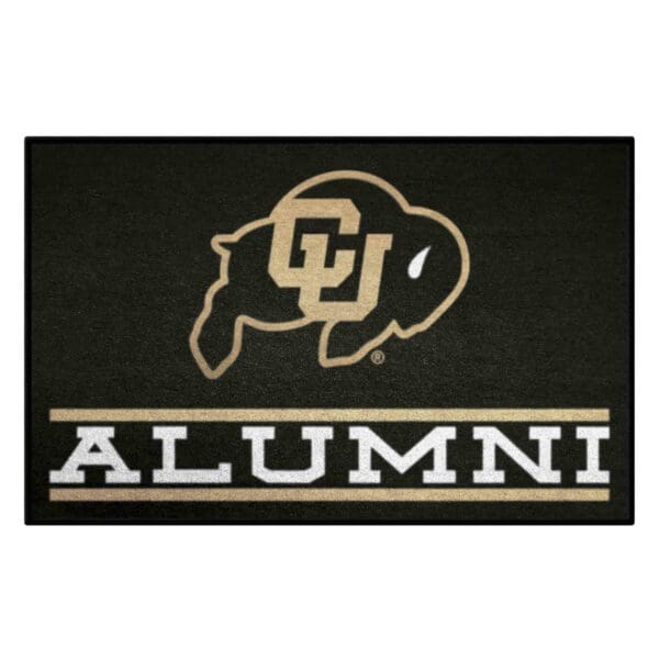 Colorado Buffaloes Starter Mat Accent Rug 19in. x 30in. Alumni Starter Mat 1 scaled