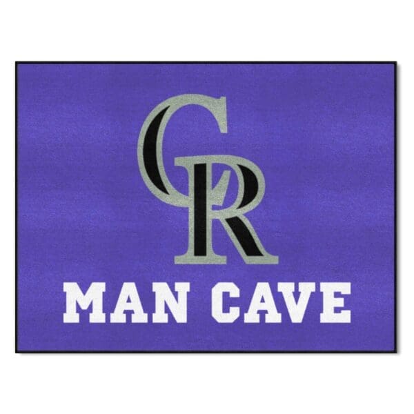 Colorado Rockies Man Cave All Star Rug 34 in. x 42.5 in 1 scaled