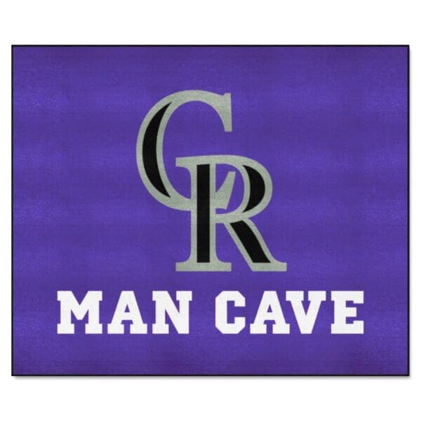 Colorado Rockies Man Cave Tailgater Rug 5ft. x 6ft 1 scaled