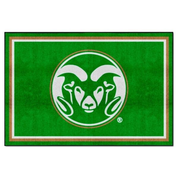Colorado State Rams 5ft. x 8 ft. Plush Area Rug 1 scaled
