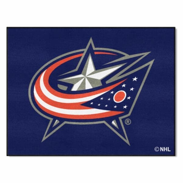 Columbus Blue Jackets All Star Rug 34 in. x 42.5 in. 10569 1 scaled