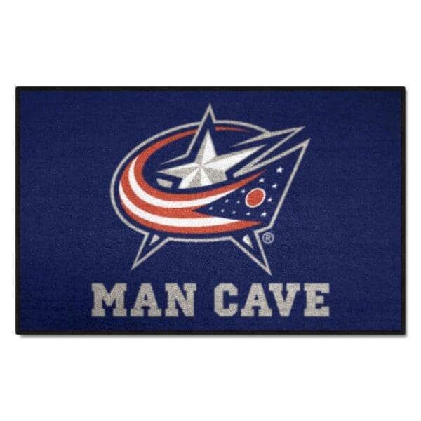 Columbus Blue Jackets Man Cave Starter Mat Accent Rug 19in. x 30in. 14418 1 scaled
