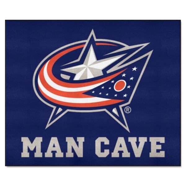 Columbus Blue Jackets Man Cave Tailgater Rug 5ft. x 6ft. 14420 1 scaled