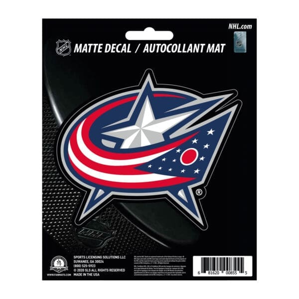 Columbus Blue Jackets Matte Decal Sticker 30789 1 scaled