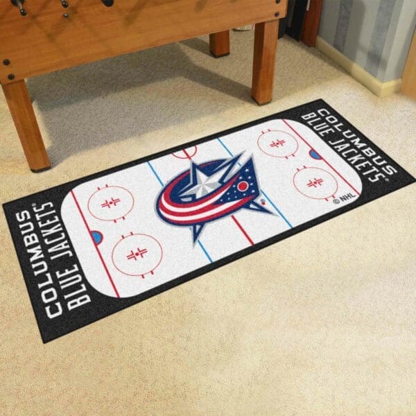 Columbus Blue Jackets Rink Runner - 30in. x 72in.-10576