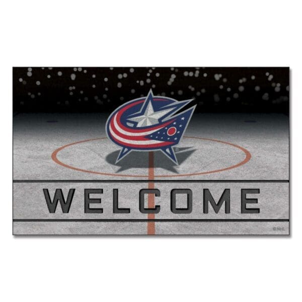 Columbus Blue Jackets Rubber Door Mat 18in. x 30in. 21269 1 scaled